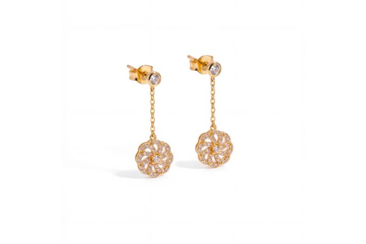 Boucles d'oreilles Tsubaki Or