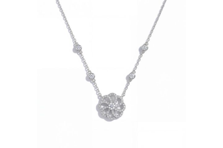 Collier Tsubaki Argent