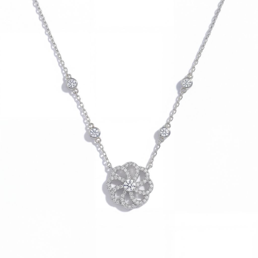 Collier Tsubaki Argent