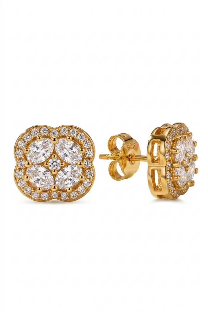 Boucles d'oreilles chine or