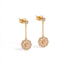 Boucles d'oreilles Tsubaki Or