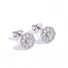 Puces d'oreilles Tsubaki argent